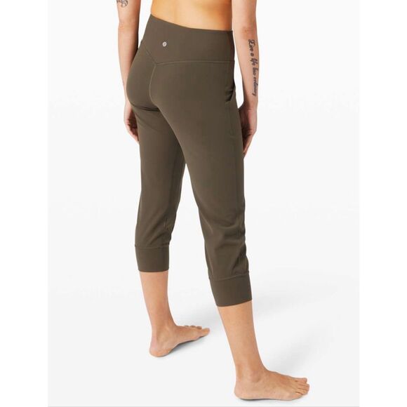 Lululemon Align Jogger Crop 23" Dark Olive 6 / Small - Picture 1 of 8